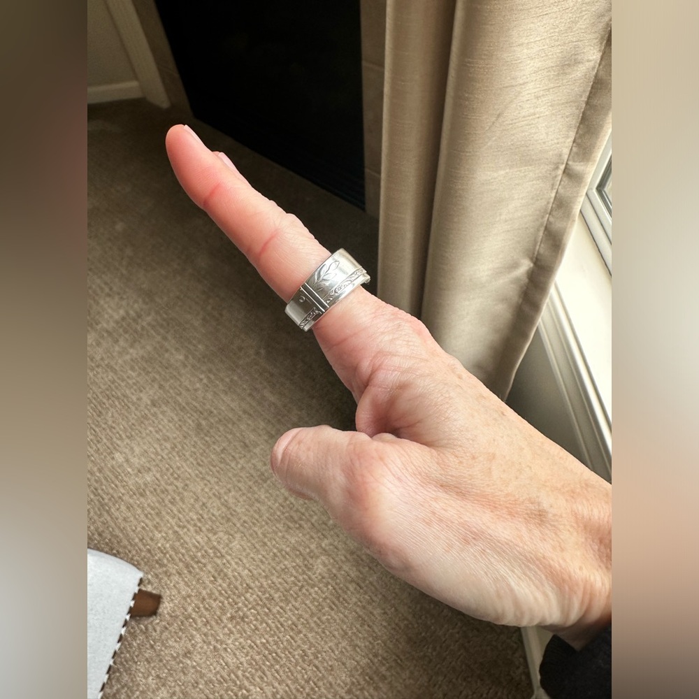 Silver Plated Spoon Ring - Picture 11 of 14